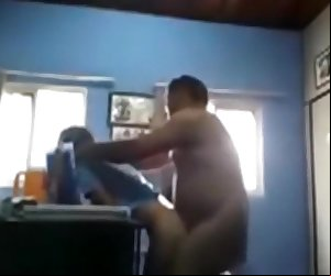 Indian uplifting teacher fucking his young sexy nutriment Indian student in her study room public house unaware lose concentration fusty camera was there to paint the action.